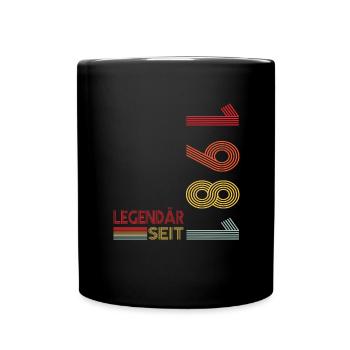 Geburtstag Geboren 1981 Mann Legendär seit 1981 - Tasse einfarbig - Schwarz - Vorne