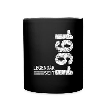 Geburtstag Geboren 1961 Mann Legendär seit 1961 - Tasse einfarbig - Schwarz - Vorne