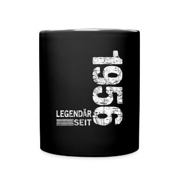 Geburtstag Geboren 1956 Mann Legendär seit 1956 - Tasse einfarbig - Schwarz - Vorne