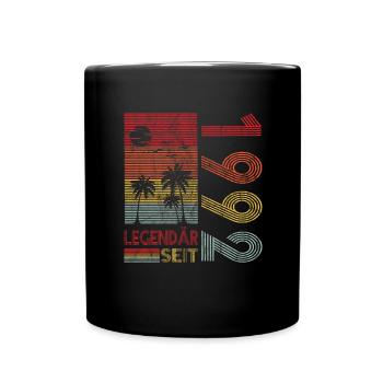 Geburtstag Geboren 1992 Mann Legendär seit 1992 - Tasse einfarbig - Schwarz - Vorne