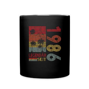 Geburtstag Geboren 1986 Mann Legendär seit 1986 - Tasse einfarbig - Schwarz - Vorne