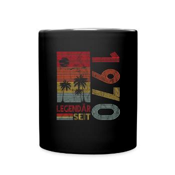 Geburtstag Geboren 1970 Mann Legendär seit 1970 - Tasse einfarbig - Schwarz - Vorne