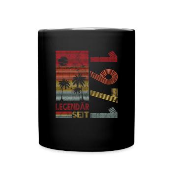 Geburtstag Geboren 1971 Mann Legendär seit 1971 - Tasse einfarbig - Schwarz - Vorne