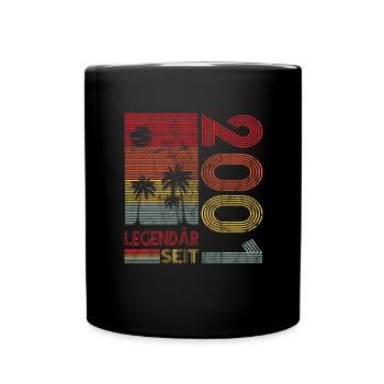 Geburtstag Geboren 2001 Mann Legendär seit 2001 - Tasse einfarbig - Schwarz - Vorne