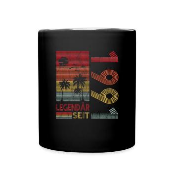 Geburtstag Geboren 1991 Mann Legendär seit 1991 - Tasse einfarbig - Schwarz - Vorne