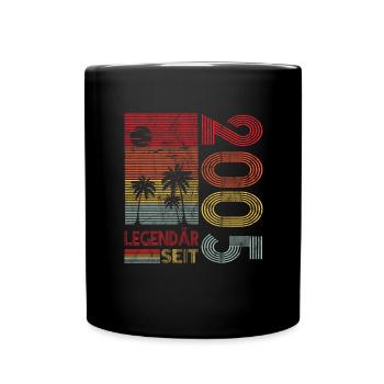 Geburtstag Geboren 2005 Mann Legendär seit 2005 - Tasse einfarbig - Schwarz - Vorne