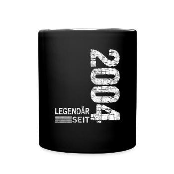 Geburtstag Geboren 2004 Mann Legendär seit 2004 - Tasse einfarbig - Schwarz - Vorne