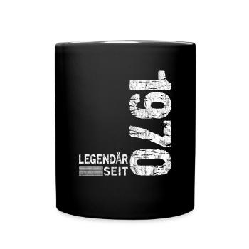 Geburtstag Geboren 1970 Mann Legendär seit 1970 - Tasse einfarbig - Schwarz - Vorne
