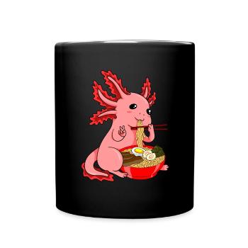Axolotl Geschenk Axolotl Kostüm Ramen Nudeln - Tasse einfarbig - Schwarz - Vorne