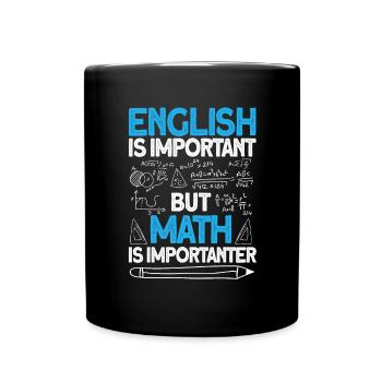 mathe - Tasse einfarbig - Schwarz - Vorne