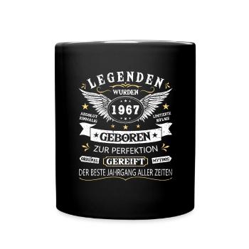 Legenden 1967 Geboren Geschenk Jahrgang 1967 - Tasse einfarbig - Schwarz - Vorne