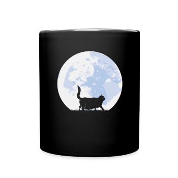 Retro-Meme Der Chonk-Katze Vintage Katzen - Tasse einfarbig - Schwarz - Vorne
