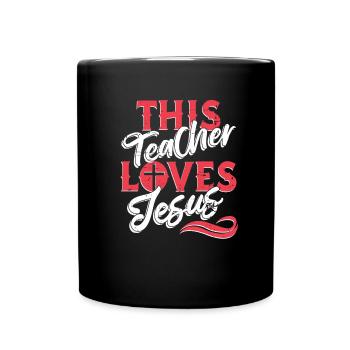 Professeur de religion Éducation religieuse - Mug uni - noir - Devant