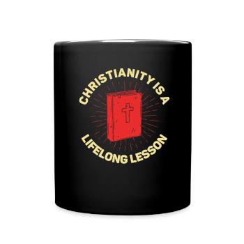 Professeur de religion Éducation religieuse - Mug uni - noir - Devant