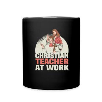 Professeur de religion Éducation religieuse - Mug uni - noir - Devant