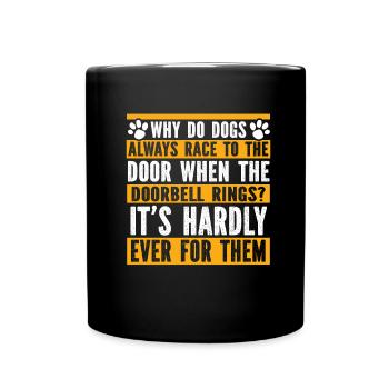 Hundetrainer Hundetrainer - Tasse einfarbig - Schwarz - Vorne