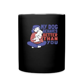 Dresseur de chiens Dresseur de chiens - Mug uni - noir - Devant