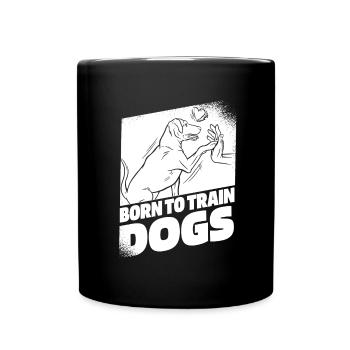 Dog trainer give me five dog trainers - Full Colour Mug - black - Front