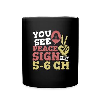 Midwife Peace Sign Future Midwife - Mug uni - noir - Devant