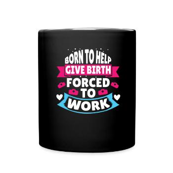 Midwife funny Future midwife - Full Colour Mug - black - Front