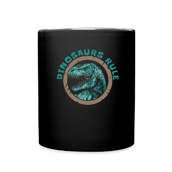 Dinosaure Dinosaure adulte - Mug uni - noir - Devant