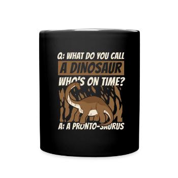 Dinosaure Dinosaure adulte - Mug uni - noir - Devant