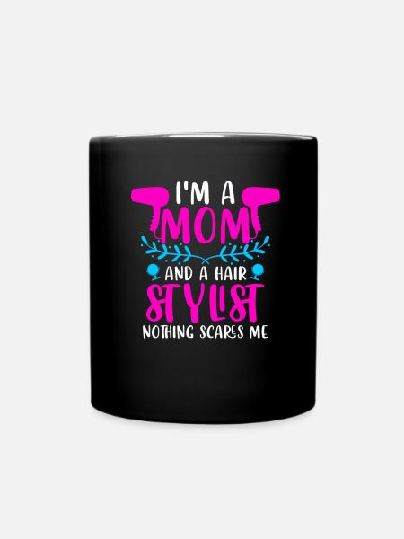 Coiffeuse Coiffeuse Maman - Mug uni - noir