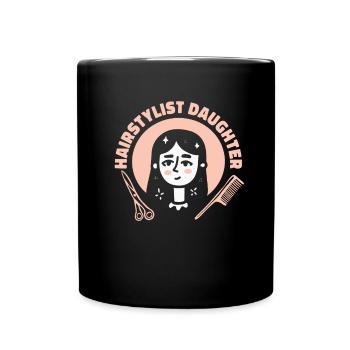 Coiffeuse Coiffeuse Fille - Mug uni - noir - Devant