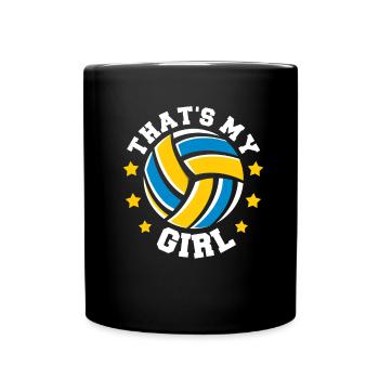 Volleyball Volleyball Player Mother Volleyball Mom - Full Colour Mug - black - Front