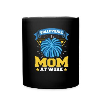 Volleyball Volleyball Player Mother Volleyball Mom - Full Colour Mug - black - Front
