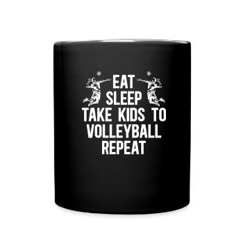 Volleyball Volleyball Player Volleyball Mom - Full Colour Mug - black - Front