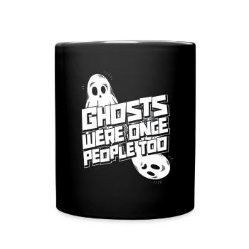 Halloween Lustige Geister - Tasse einfarbig - Schwarz - Vorne