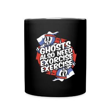 Halloween Lustige Geister - Tasse einfarbig - Schwarz - Vorne