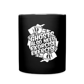 Halloween Komisch - Tasse einfarbig - Schwarz - Vorne