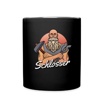 Schmied Metallbauer Schlosser - Tasse einfarbig - Schwarz - Vorne