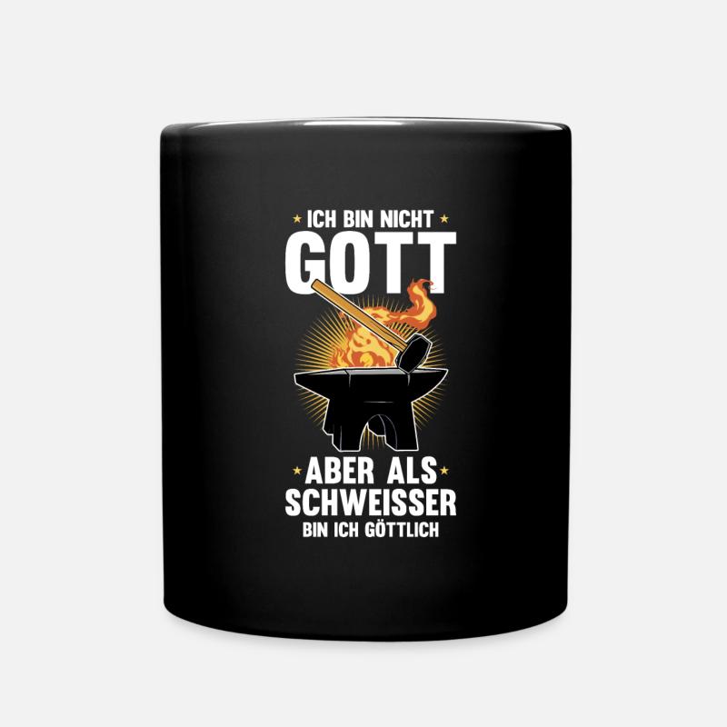Schmied Metallbauer Schlosser - Tasse einfarbig - Schwarz