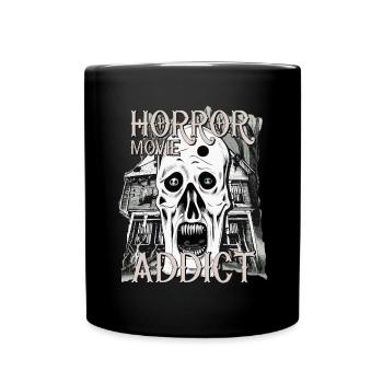 Conception effrayante de fan de films d’horreur - Mug uni - noir - Devant