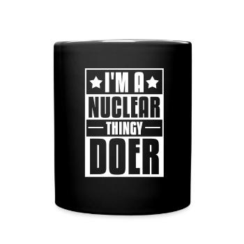 Physics Phyiker Lustig Nuclear Physics - Full Colour Mug - black - Front