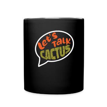 Kaktus Garten Sukkulenten - Tasse einfarbig - Schwarz - Vorne