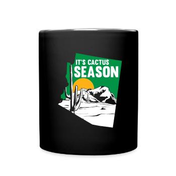 Kaktus Garten Kaktus - Tasse einfarbig - Schwarz - Vorne