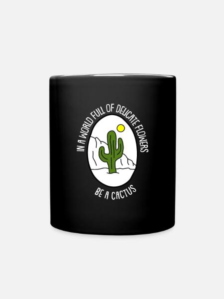 Kaktus Garten Kaktus - Tasse einfarbig - Schwarz