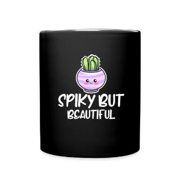 Kaktus Garten Kaktus - Tasse einfarbig - Schwarz - Vorne