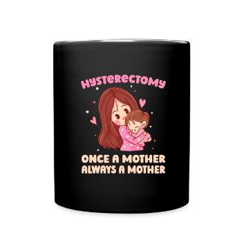 Hysterektomie - Tasse einfarbig - Schwarz - Vorne