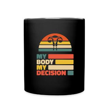Hysterektomie - Tasse einfarbig - Schwarz - Vorne