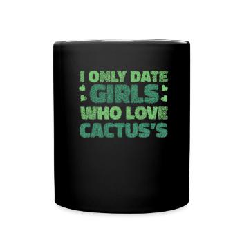 Cactus Garden Drôle - Mug uni - noir - Devant