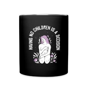 Hysterektomie Blumen Hysterektomie - Tasse einfarbig - Schwarz - Vorne