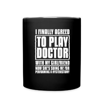 Hystérectomie Lustig - Mug uni - noir - Devant