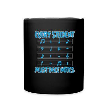 Music Teacher Music Teacher Sheet Music - Full Colour Mug - black - Front