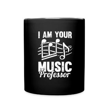 Music Teacher Music Teacher Sheet Music - Full Colour Mug - black - Front
