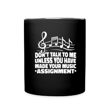 Music Teacher Music Teacher Sheet Music - Full Colour Mug - black - Front